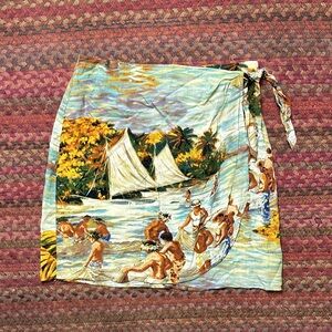 VINTAGE JAMS WORLD HAWAIIAN WRAP SKIRT
